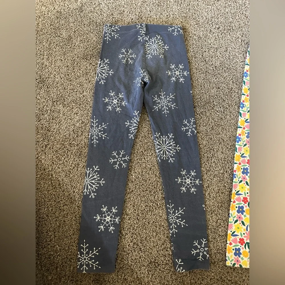 Assorted Kids Leggings - Pink, Black, Gray, Floral & Snowflake Patterns